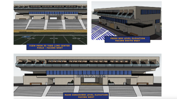 Rendering of proposed stadium improvements
